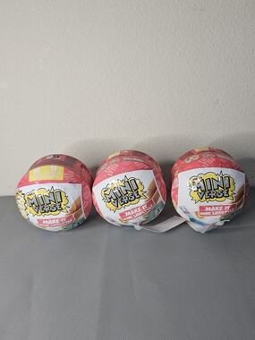 Make It Mini Lifestyle Pink Surprise Toy Balls - Lot of 3